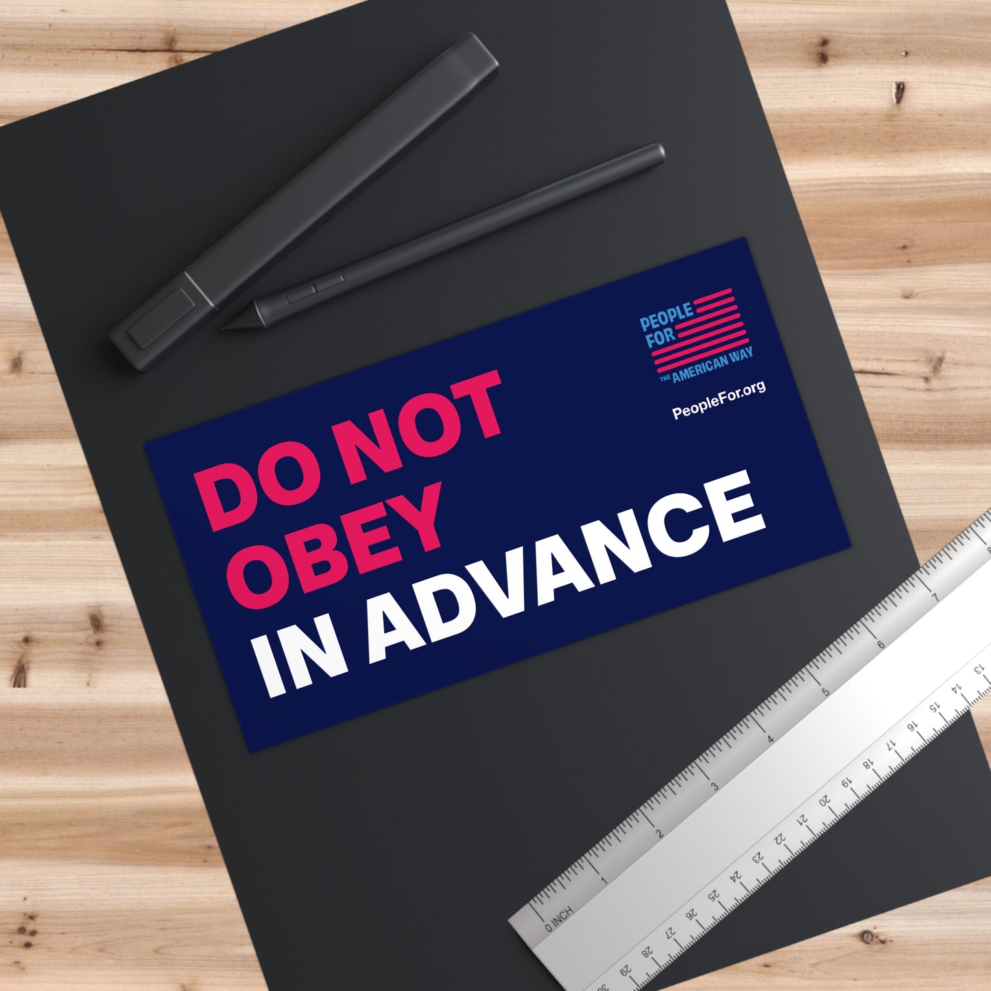 Do Not Obey Sticker - Navy