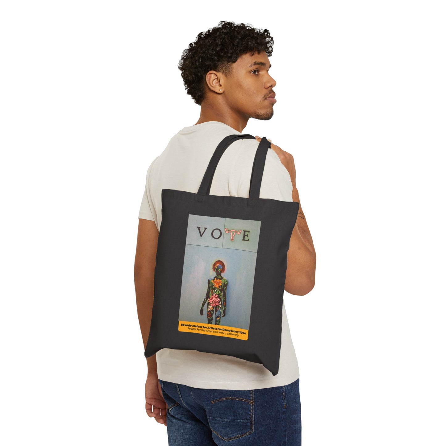 Tote Bag: "Vote Black Beauty" by Beverly McIver