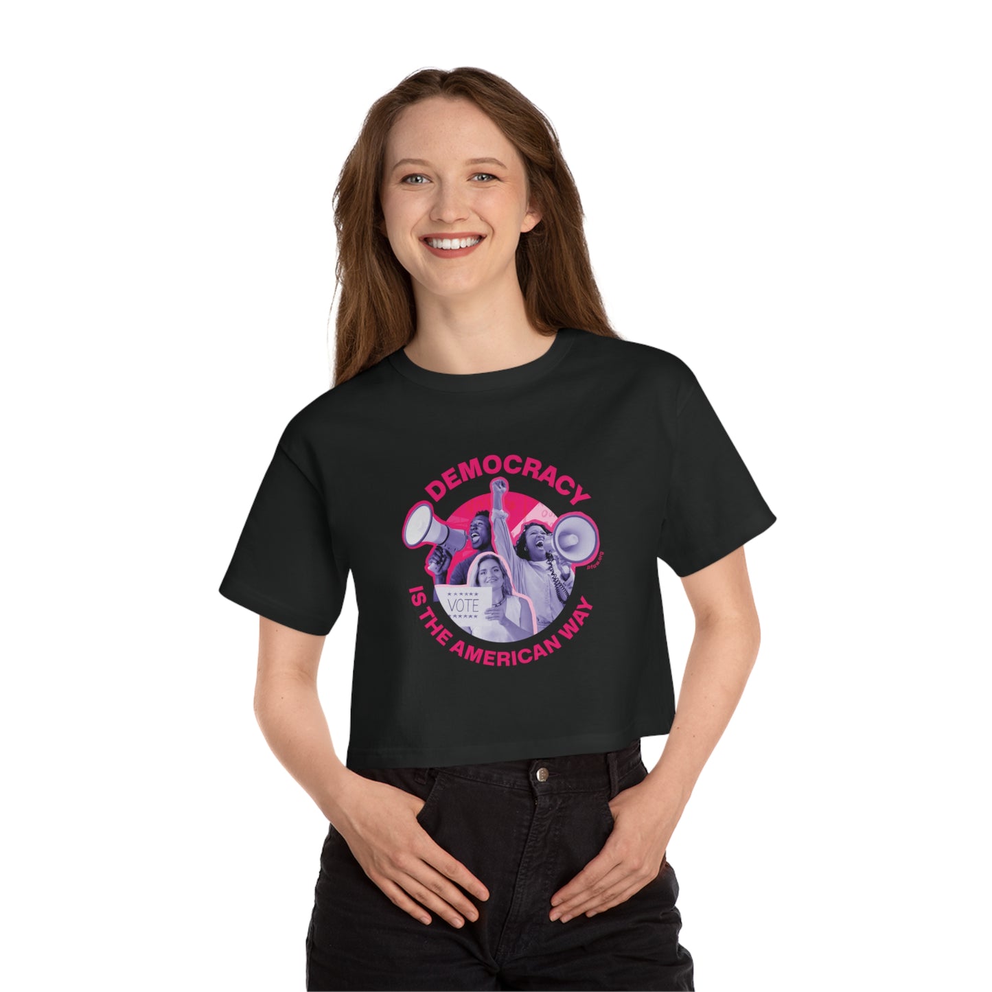 Democracy is the American Way Crop Top