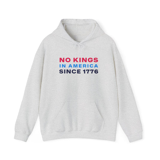 No Kings in America - Ash Hooded Sweatshirt