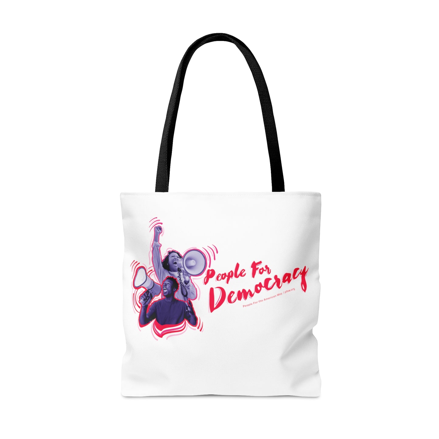 People For Democracy Tote - White