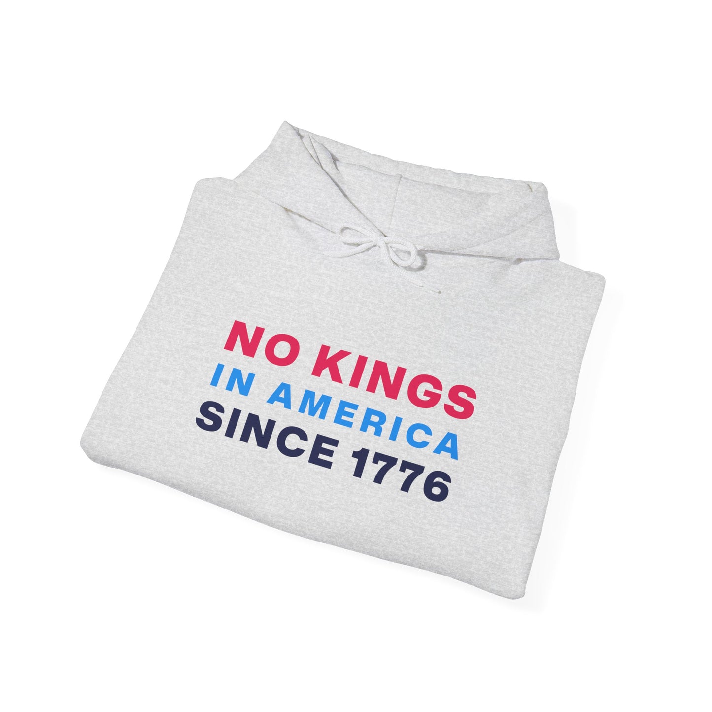 No Kings in America - Ash Hooded Sweatshirt