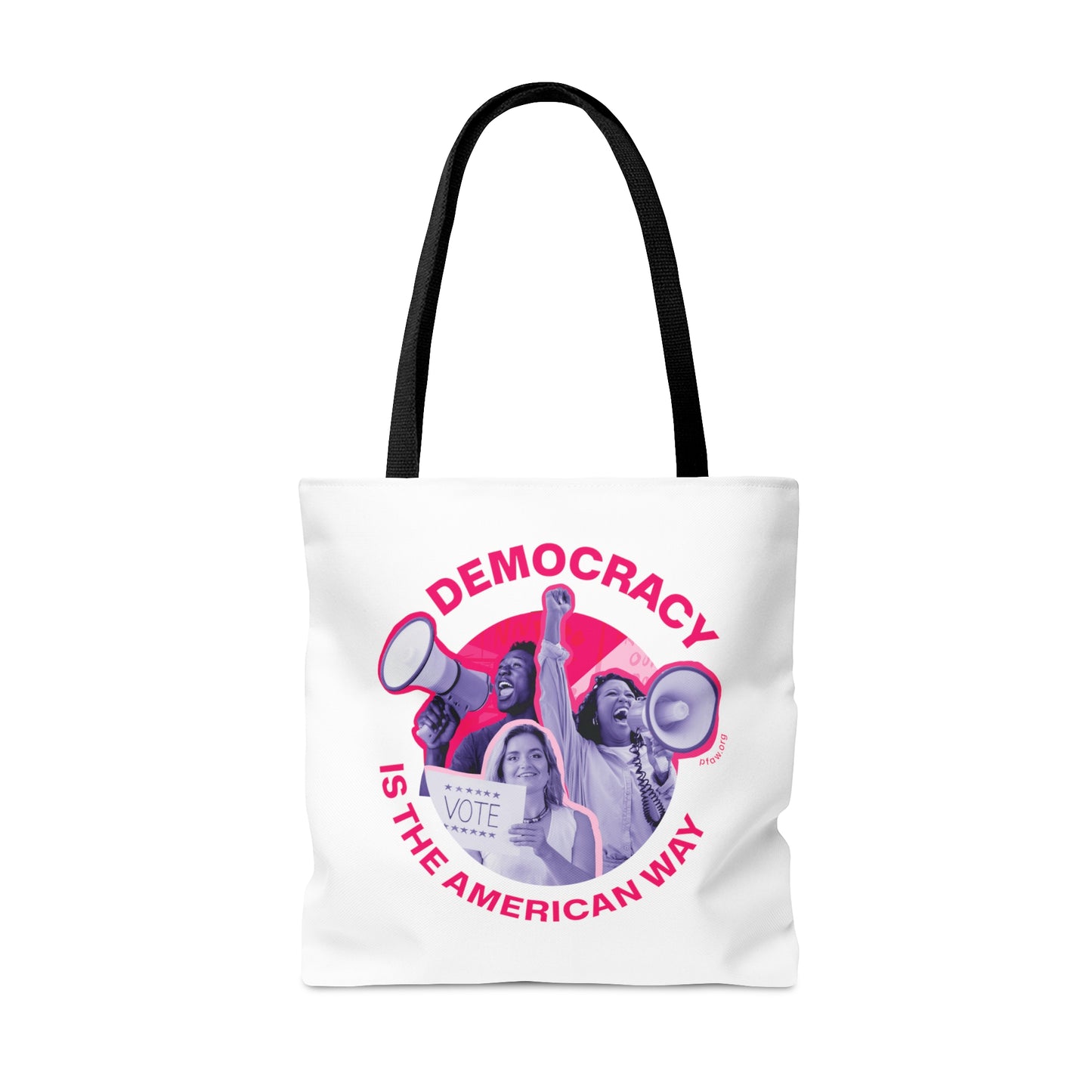Democracy is the American Way Tote - White