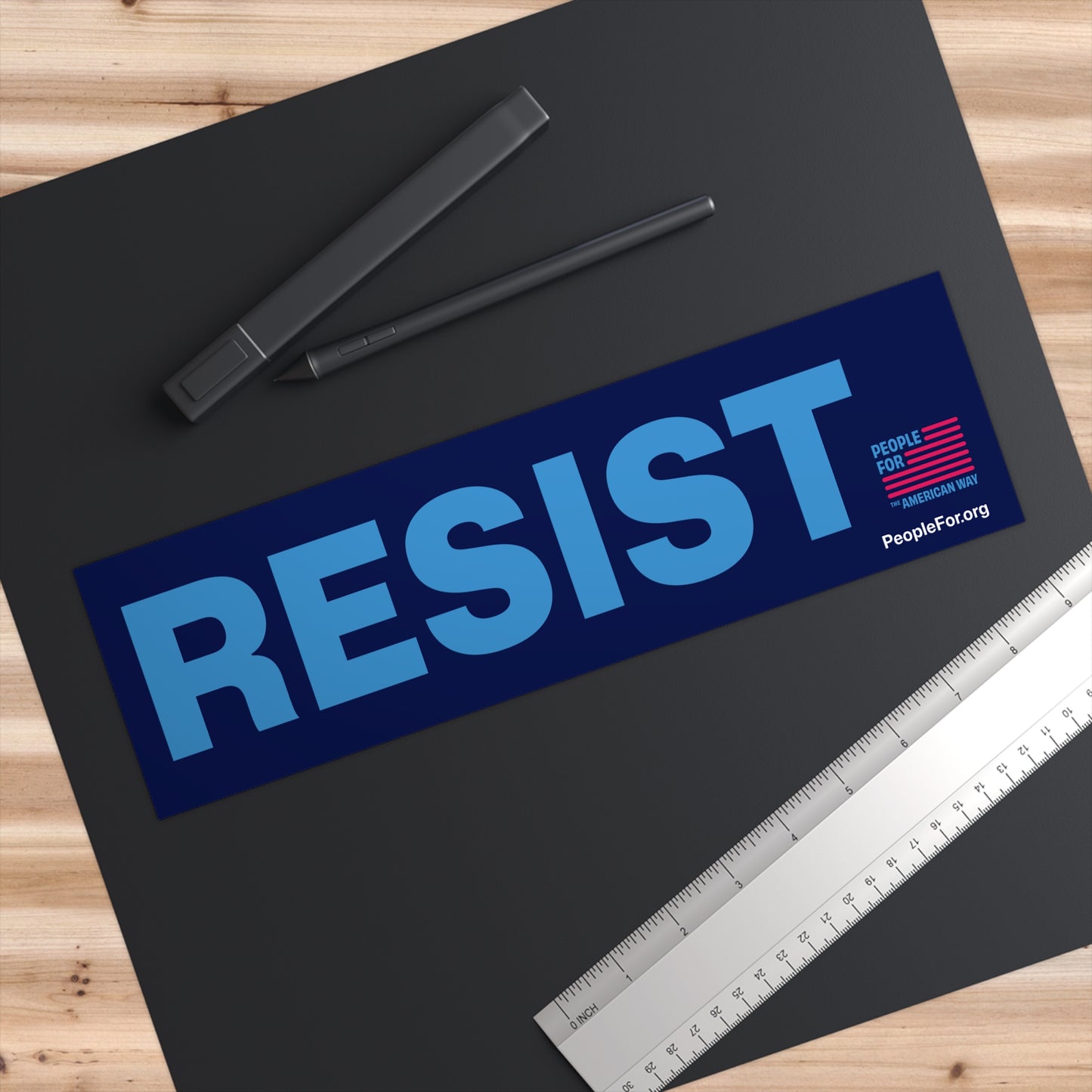 RESIST Bumper Sticker - Navy