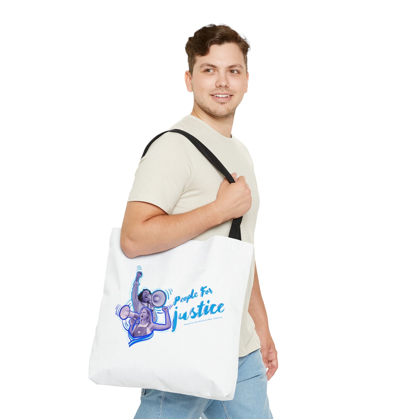 People For Justice Tote - White