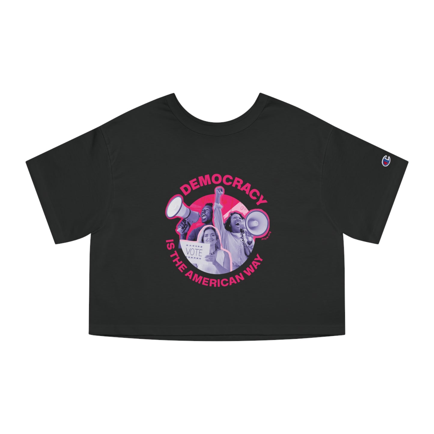 Democracy is the American Way Crop Top