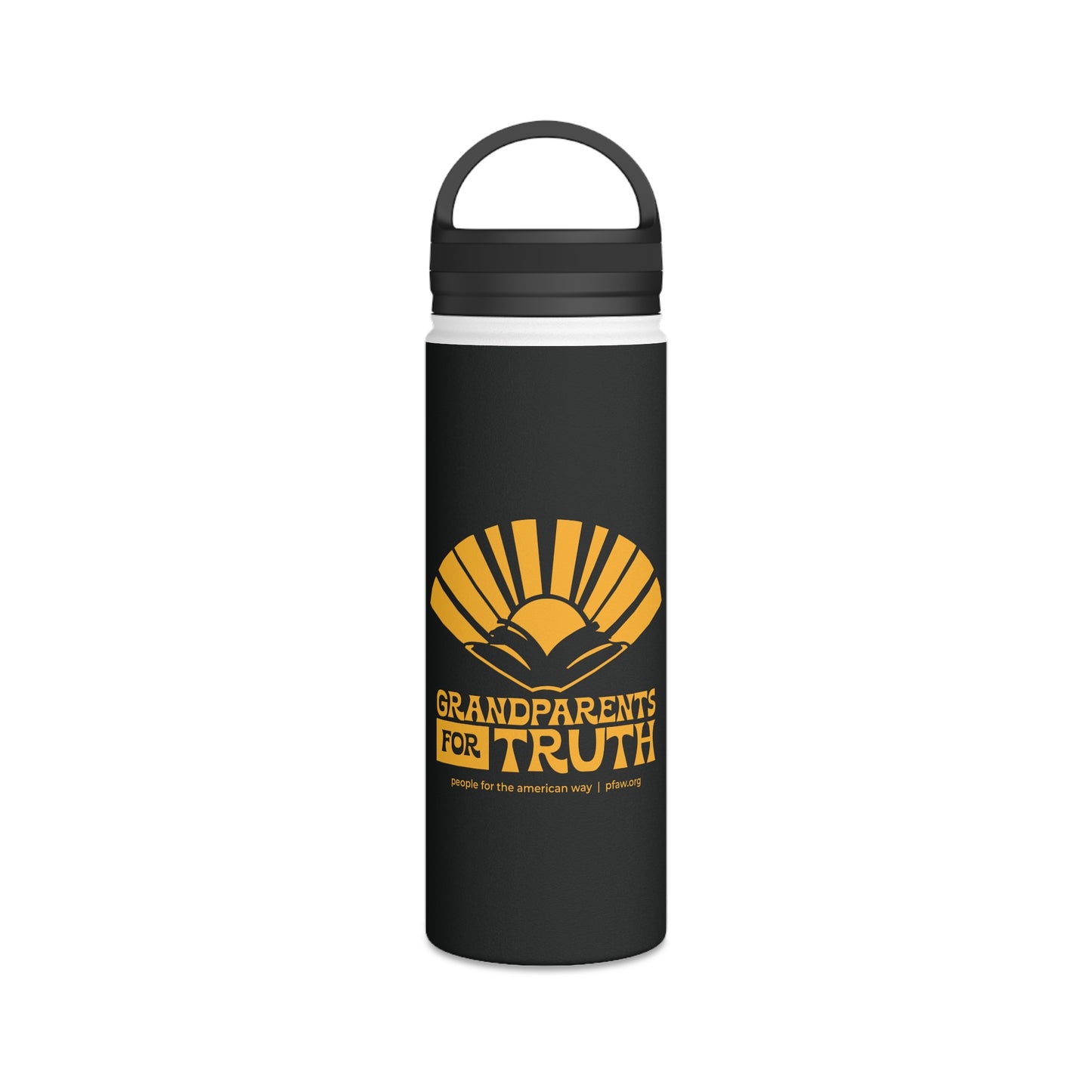 Grandparents For Truth Water Bottle - Black