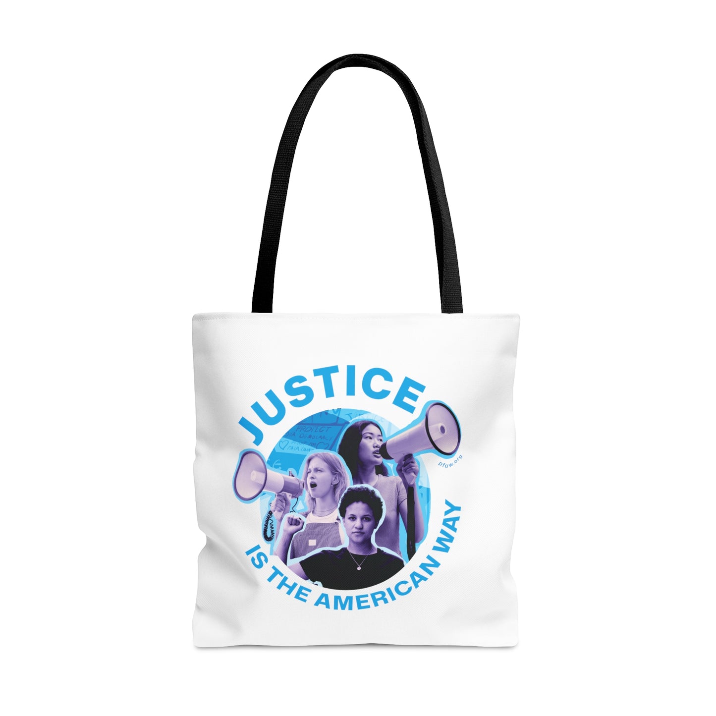 Justice is the American Way Tote - White