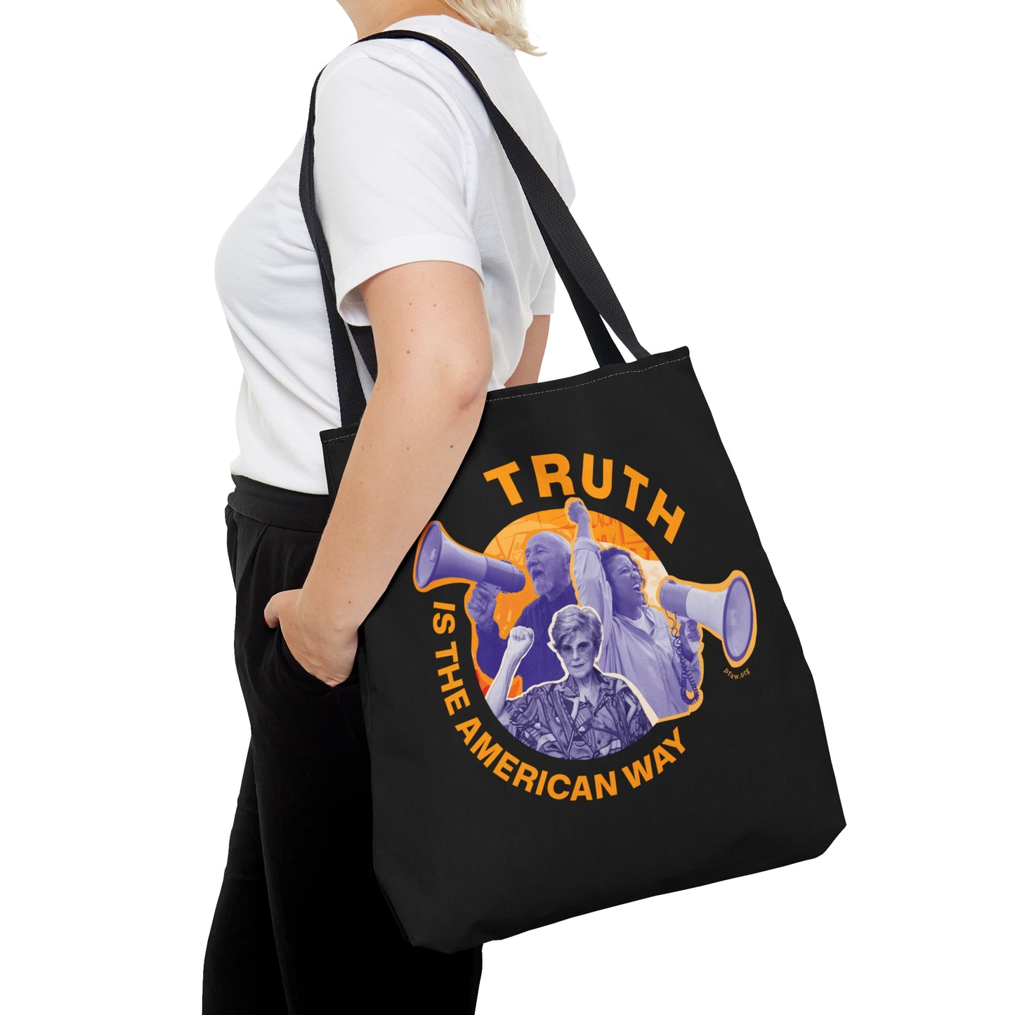 Truth is the American Way Tote - Black