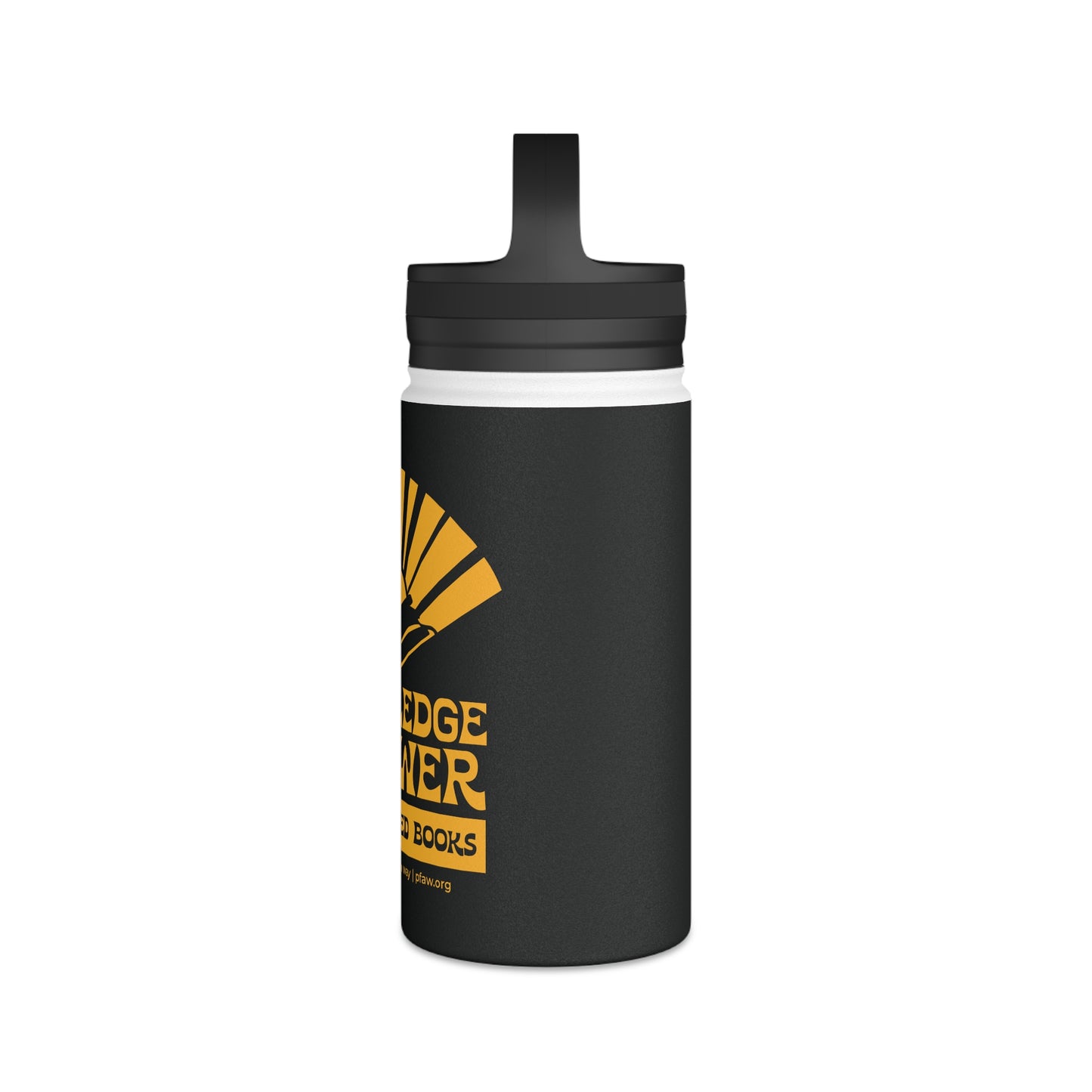 Knowledge is Power Water Bottle - Black