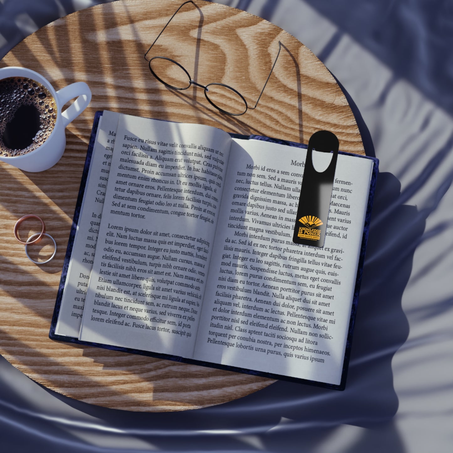 Knowledge is Power Bookmark - Black