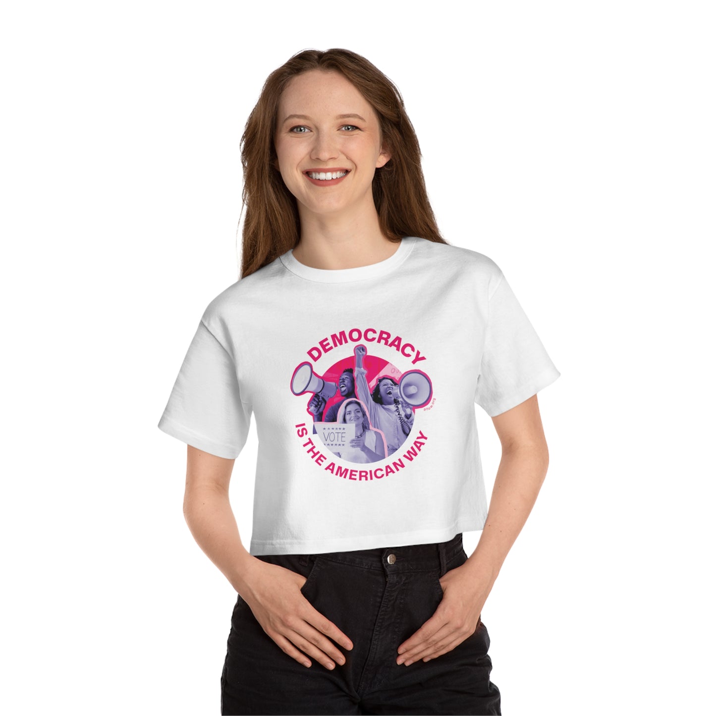 Democracy is the American Way Crop Top