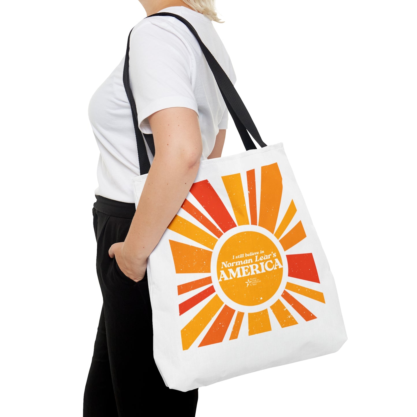I Still Believe Sunshine Tote - White