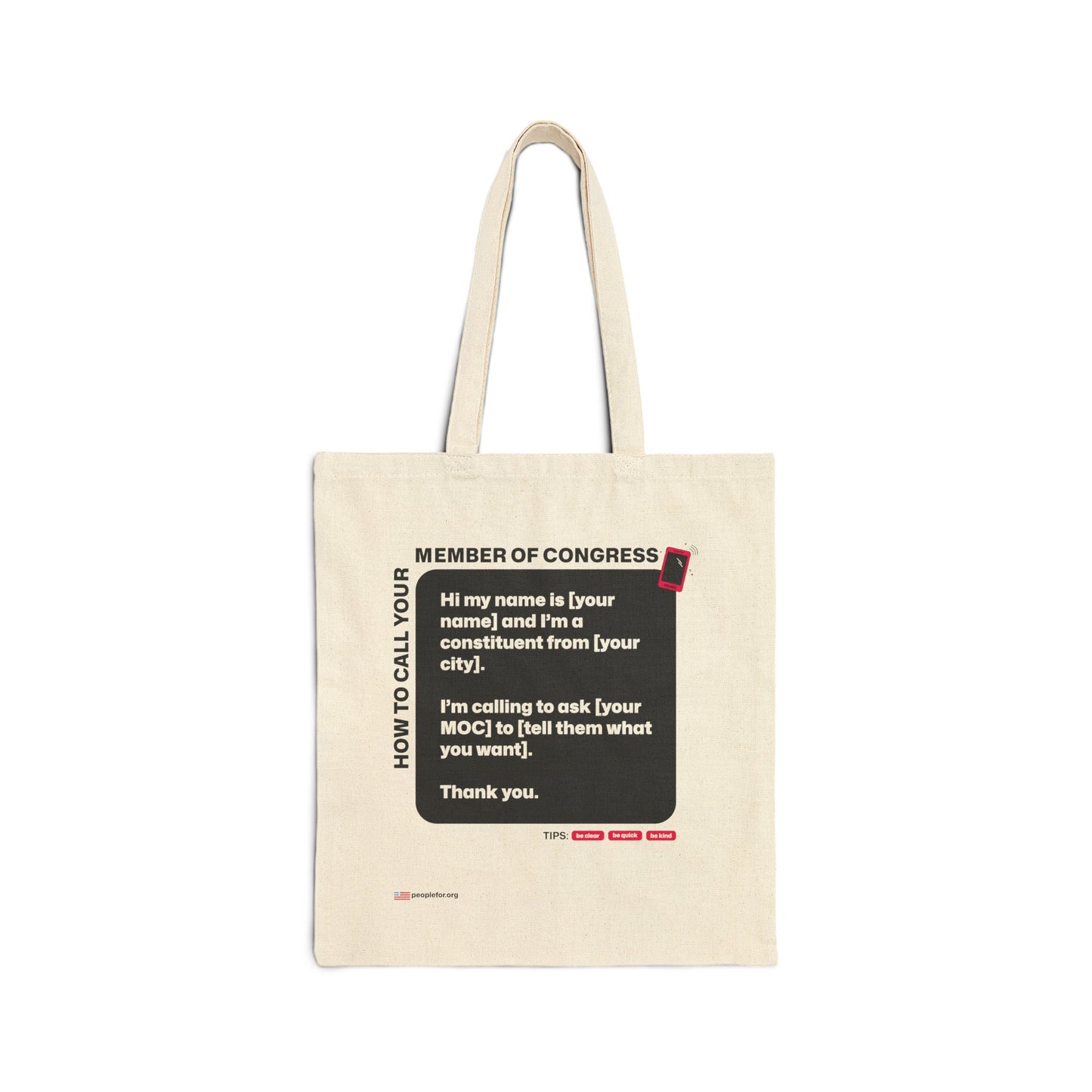 Call congress tote bag