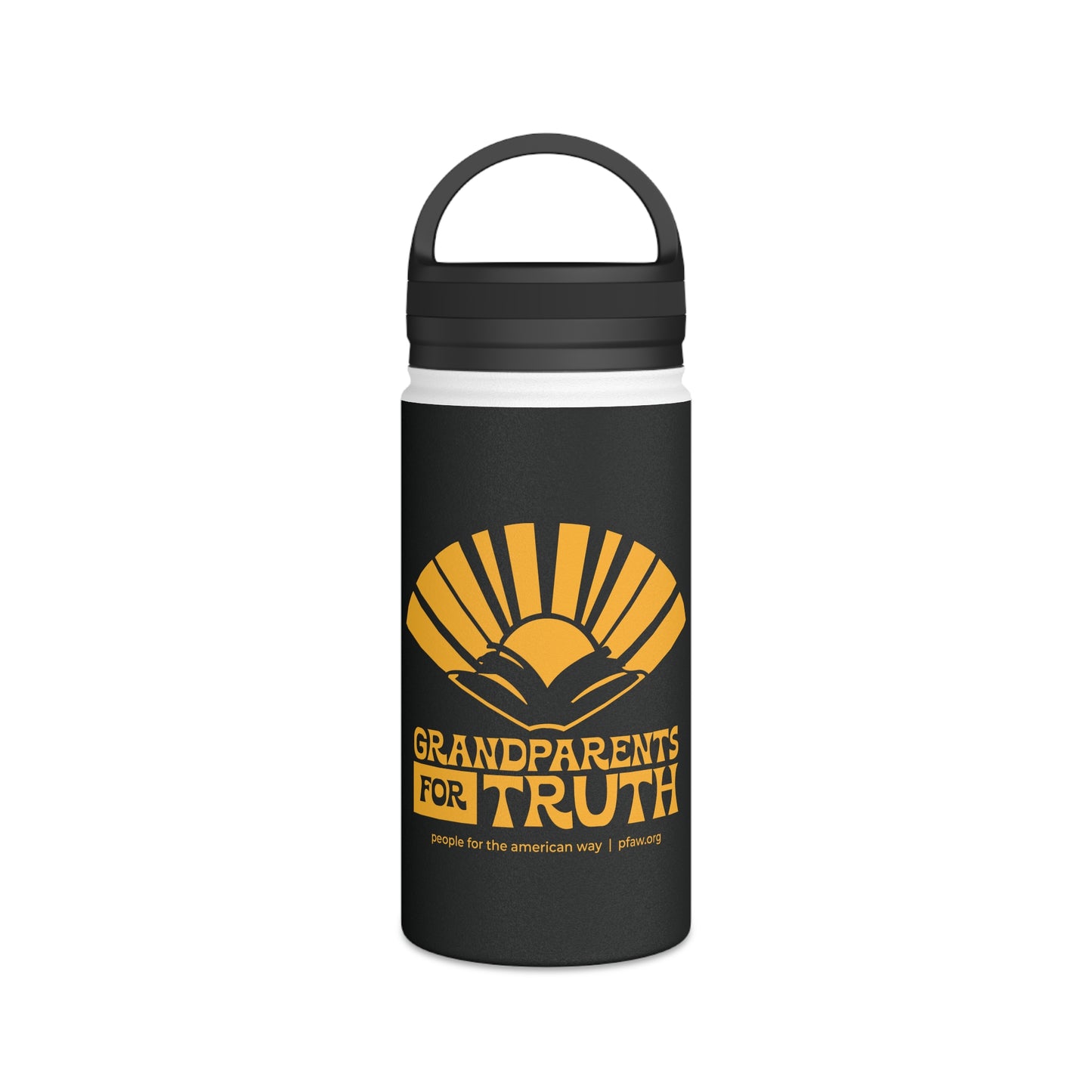 Grandparents For Truth Water Bottle - Black