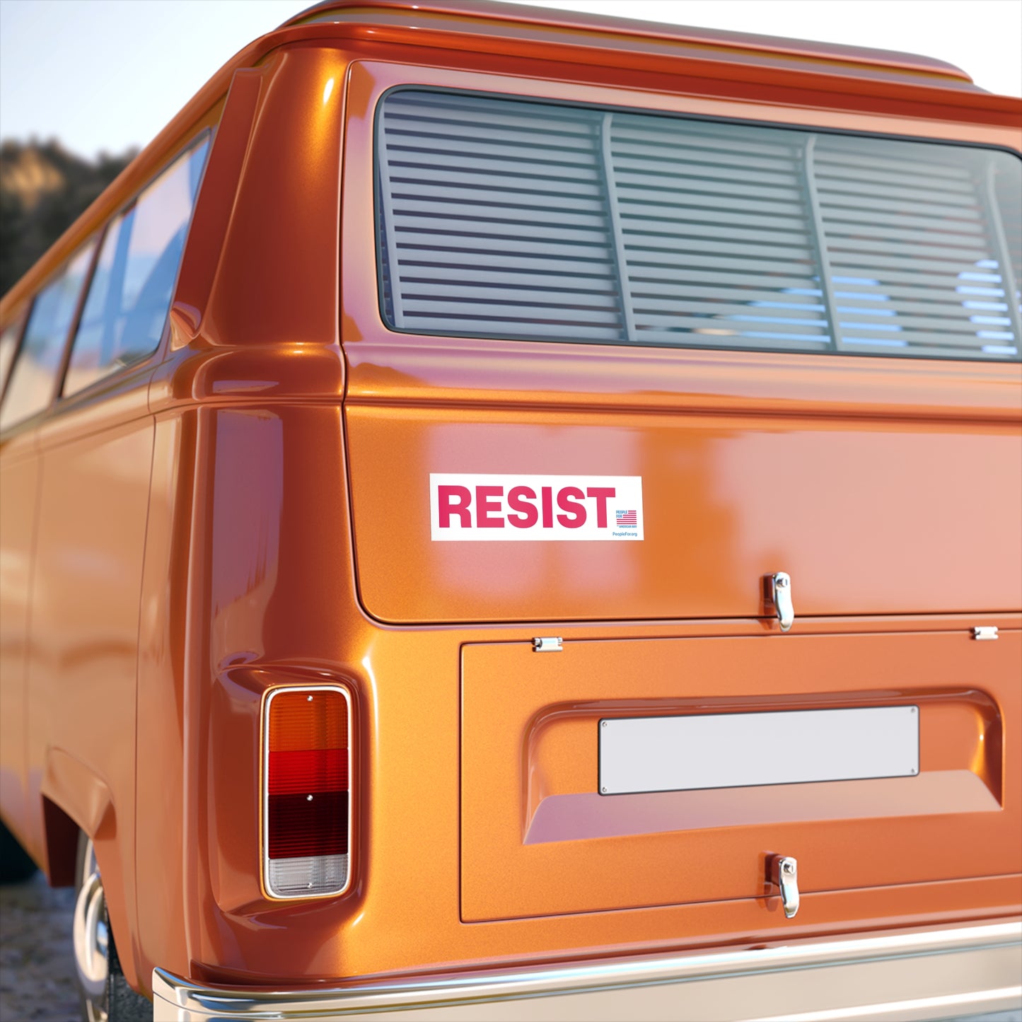 RESIST Bumper Sticker - White