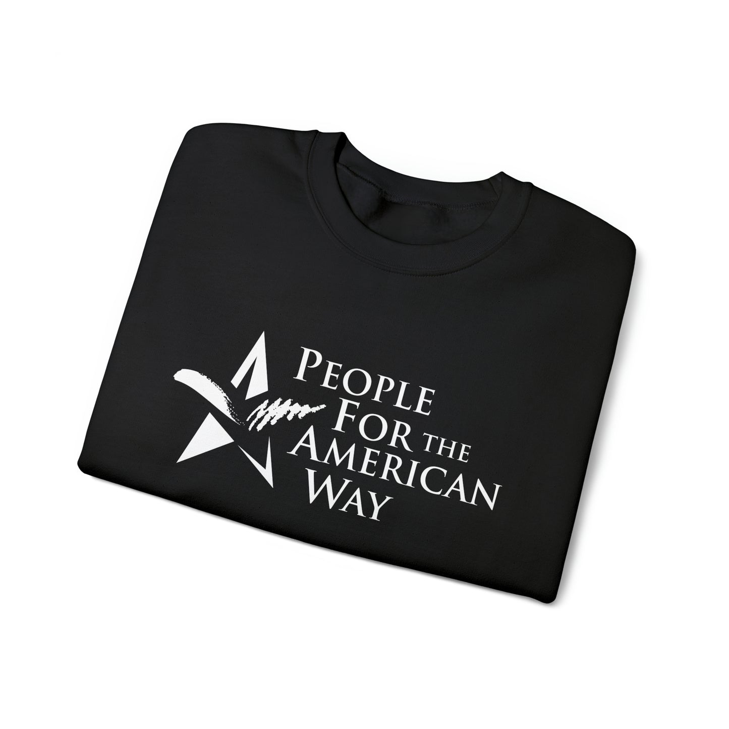 People For the American Way Logo Crewneck Sweatshirt