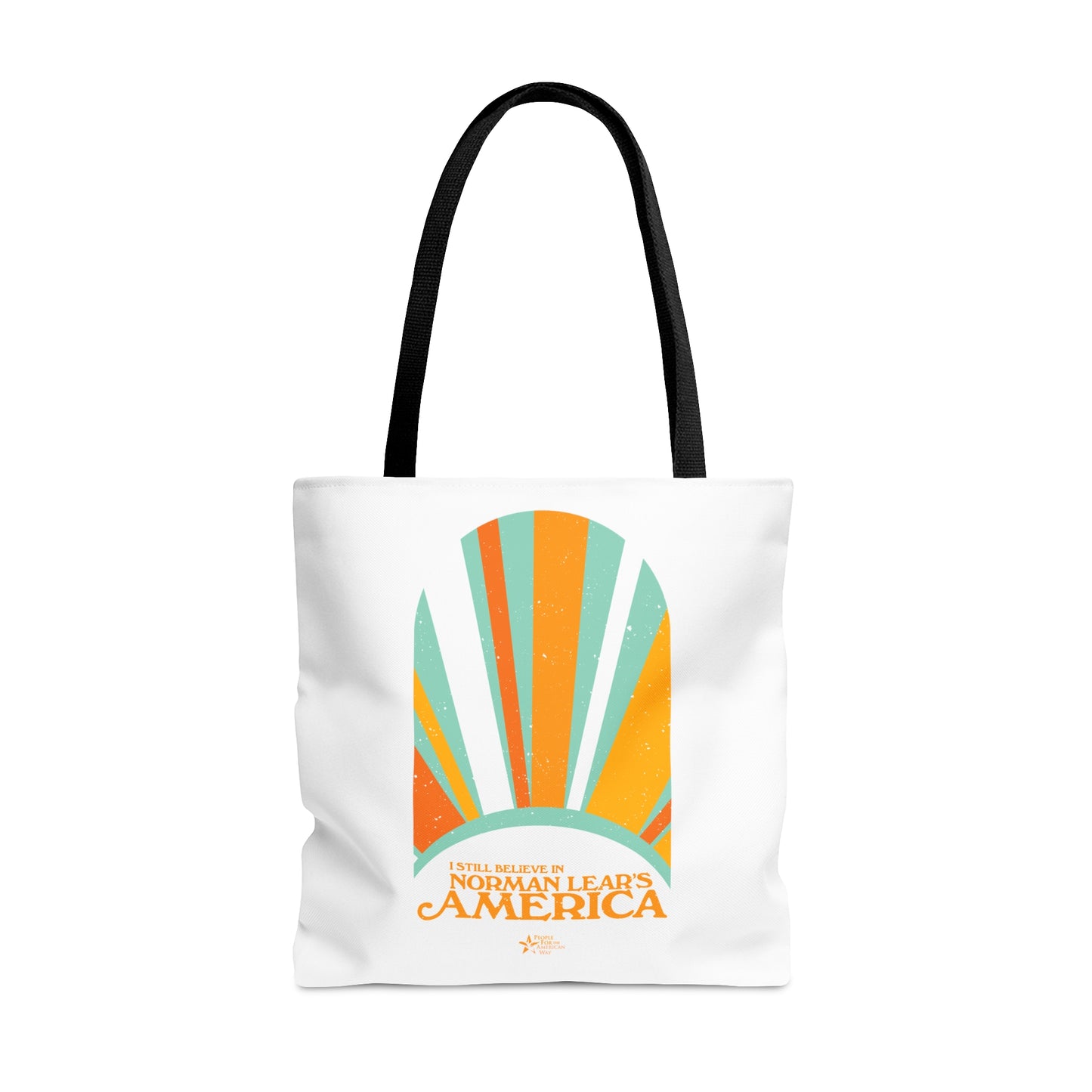 I Still Believe Arch Tote - White