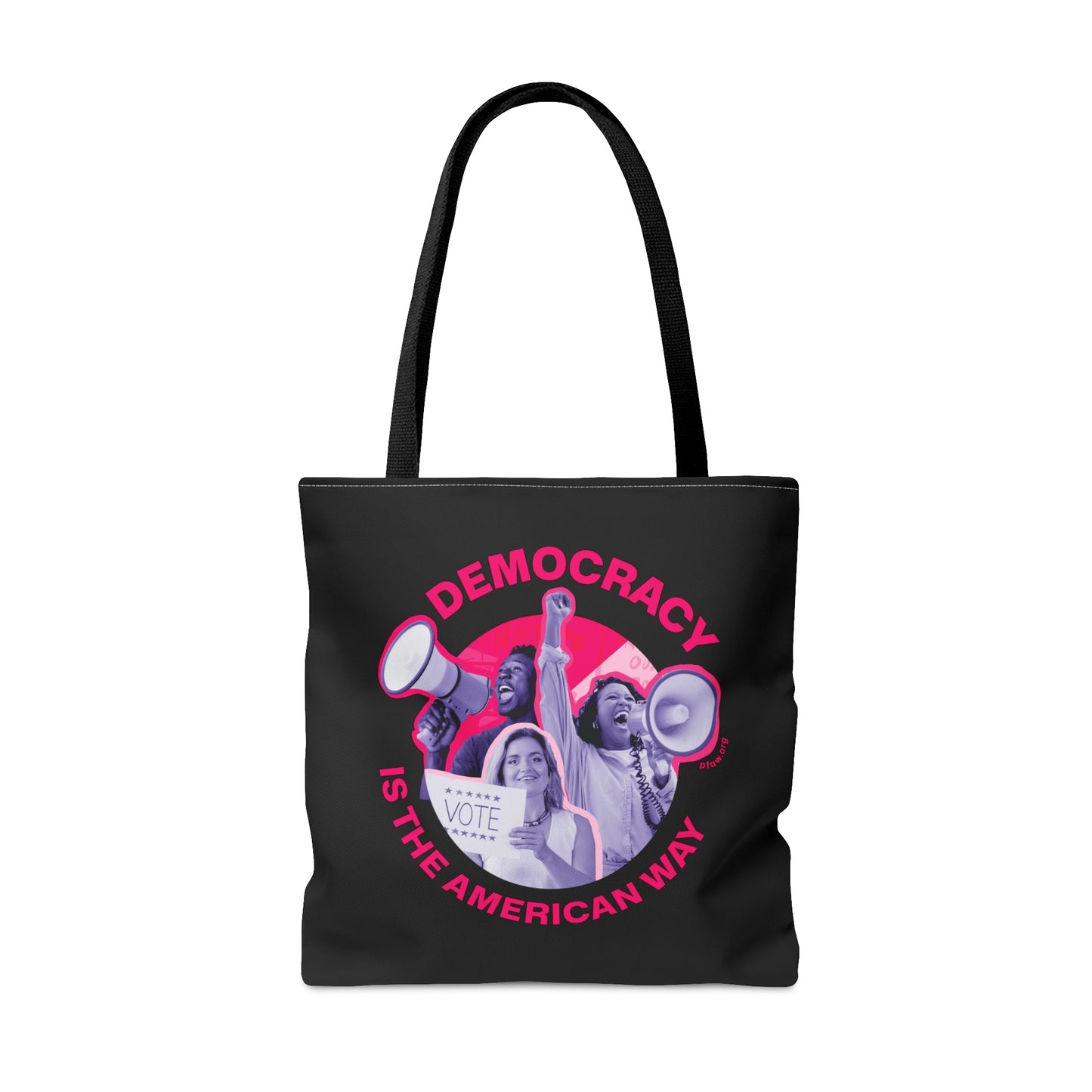 Democracy is the American Way Tote - Black