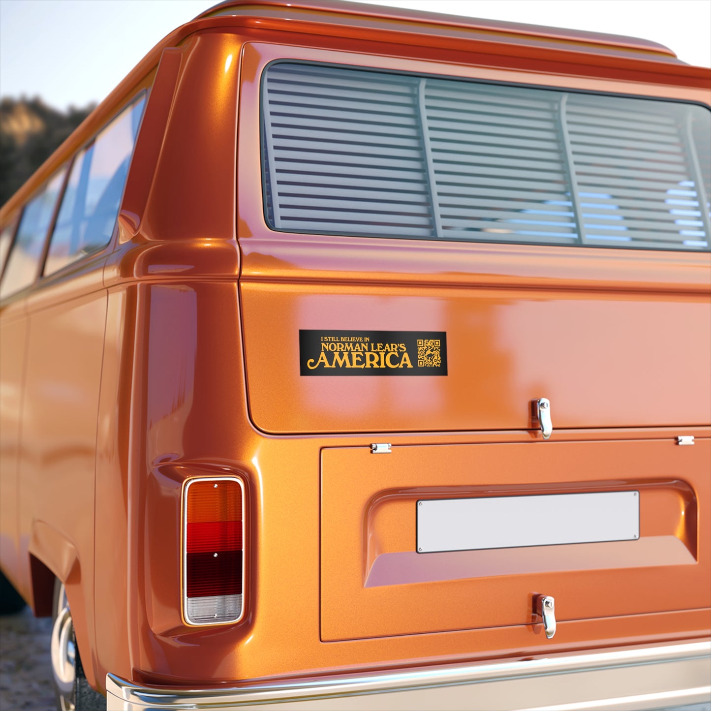 Norman Lear's America Bumper Sticker - Black & Gold