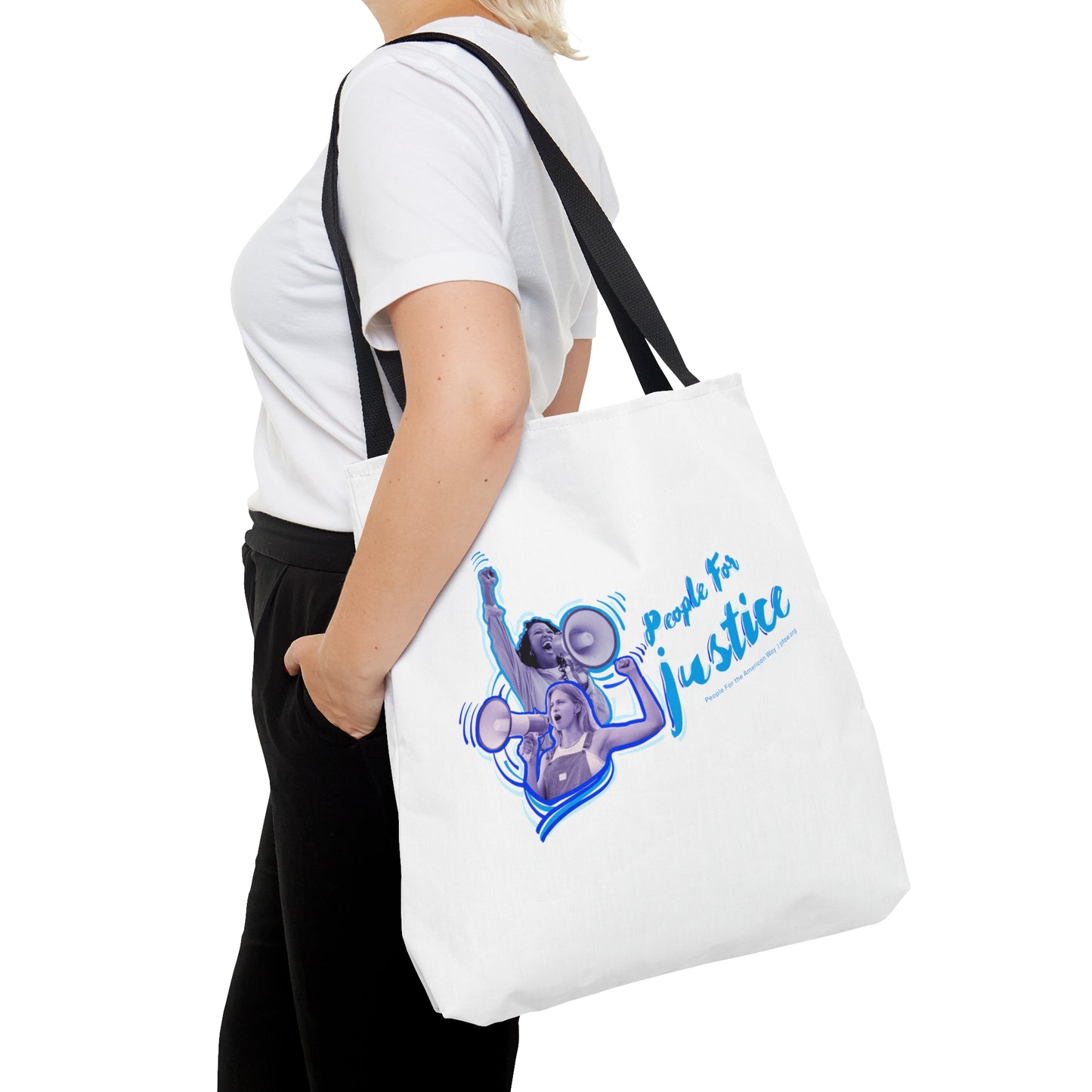People For Justice Tote - White
