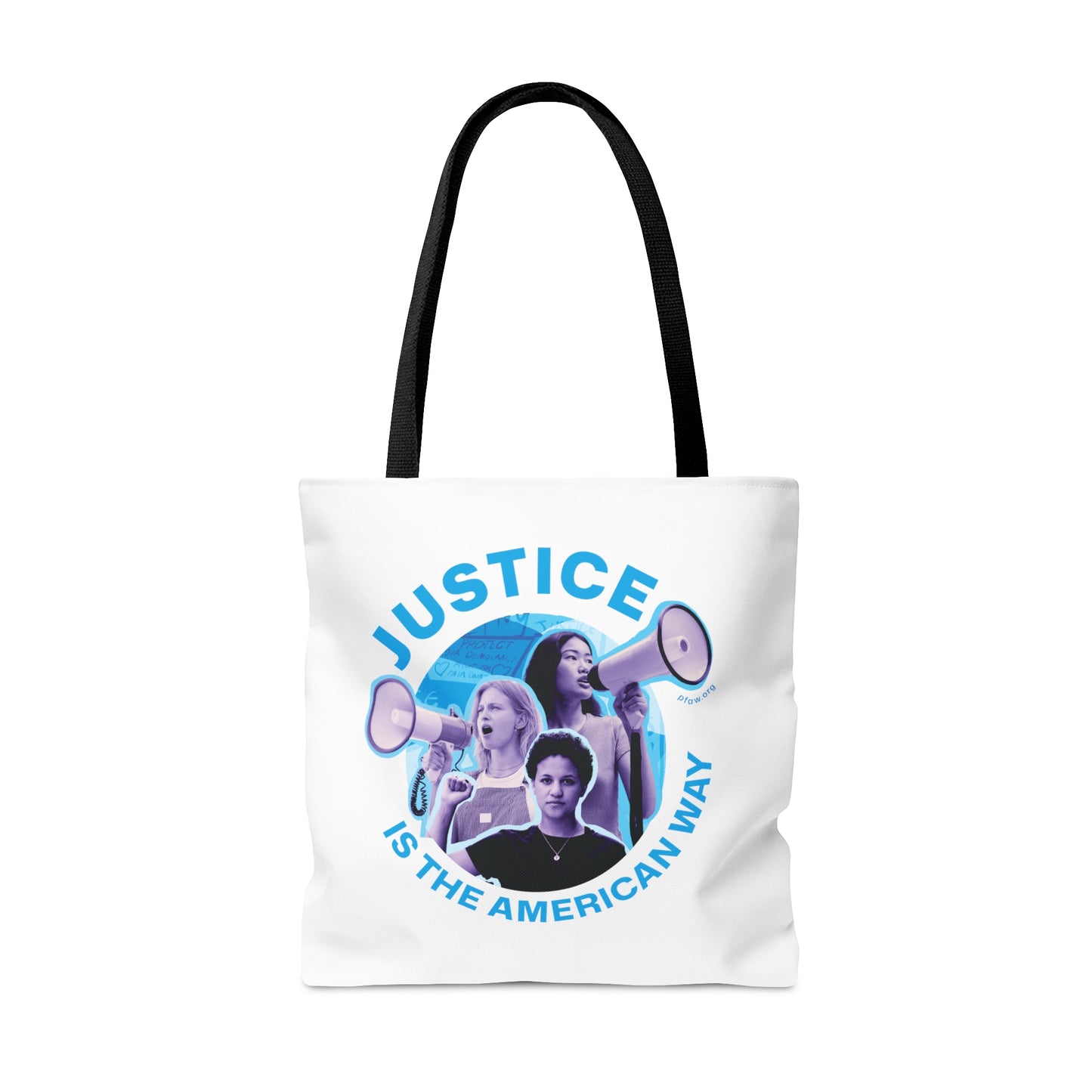 Justice is the American Way Tote - White