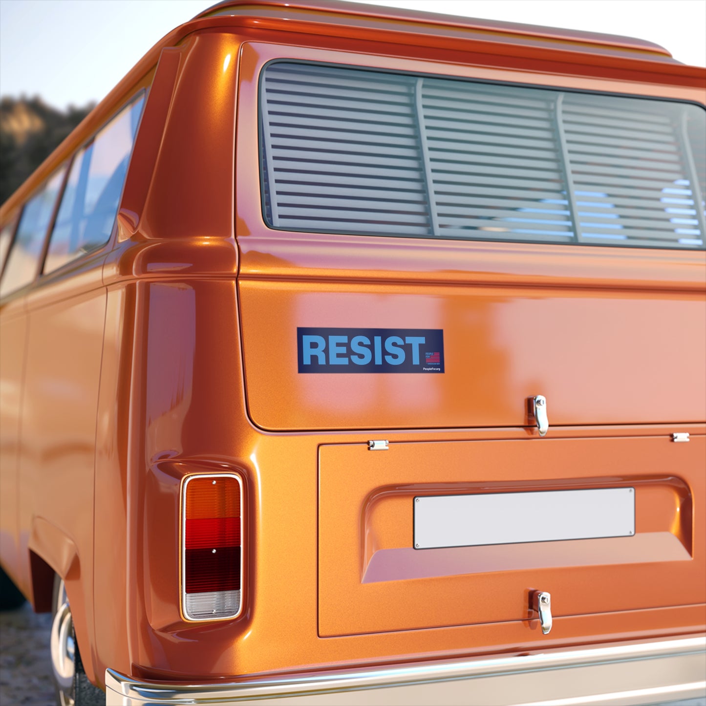 RESIST Bumper Sticker - Navy