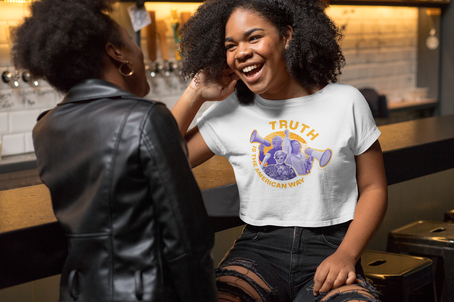 Truth is the American Way Crop Top