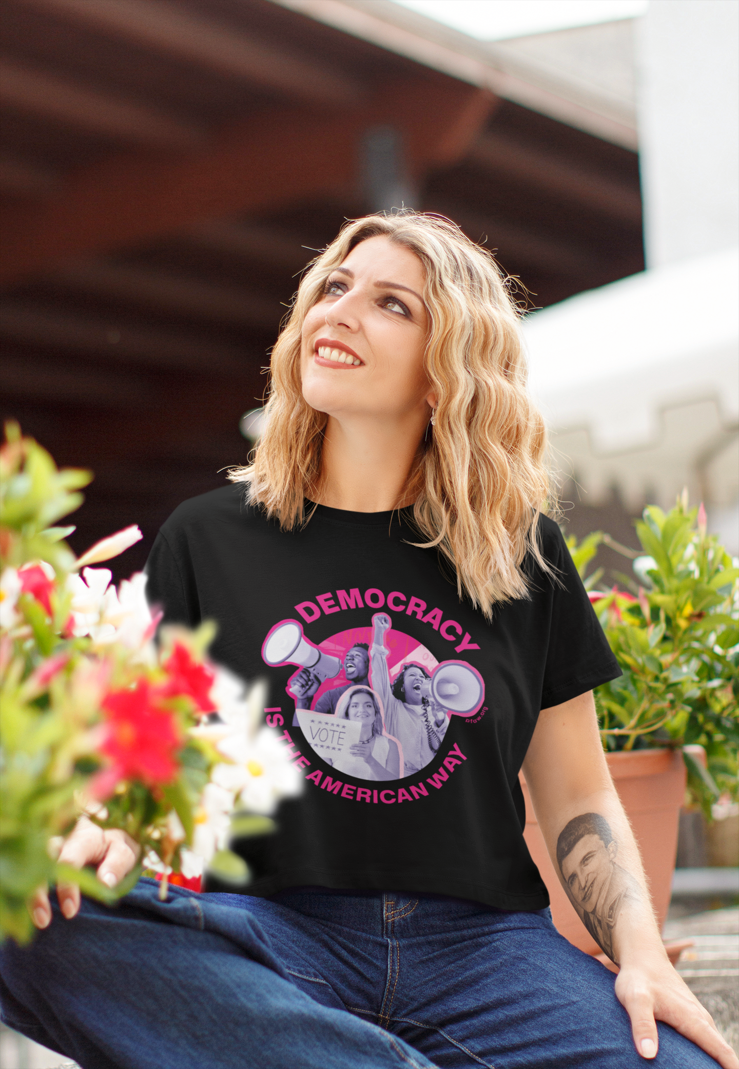 Democracy is the American Way Crop Top