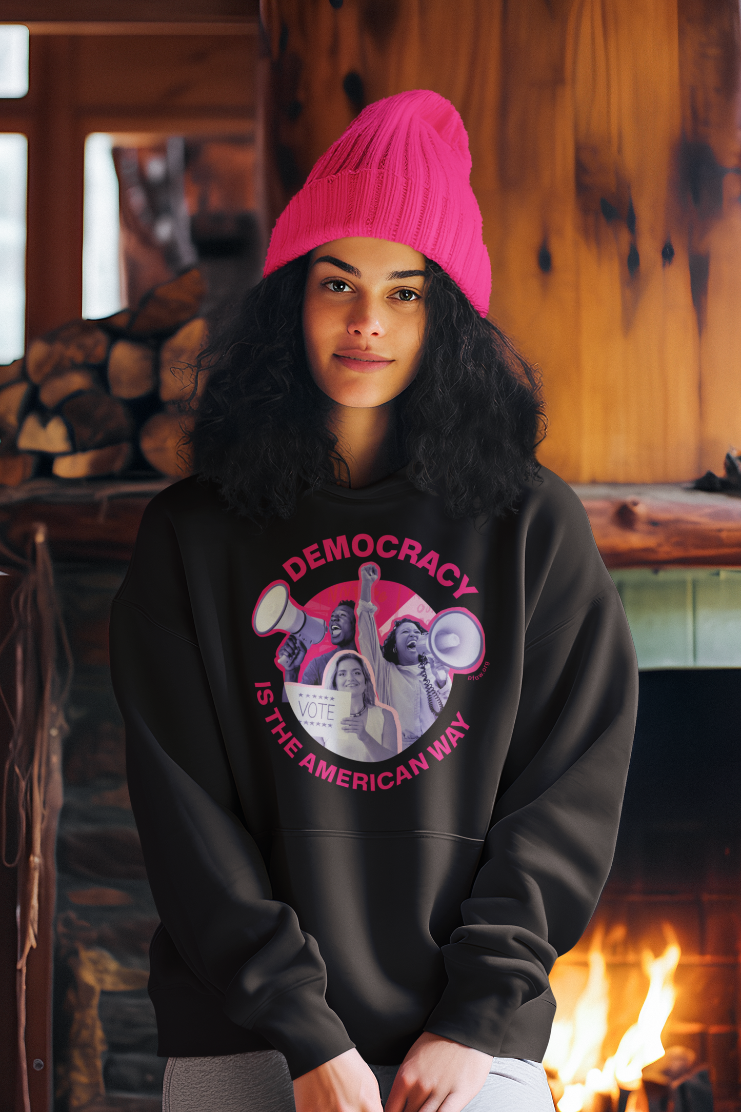 Democracy is the American Way Hooded Sweatshirt