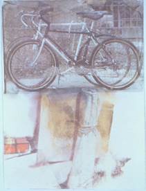 "Untitled (Bicycle)" by Robert Rauschenberg