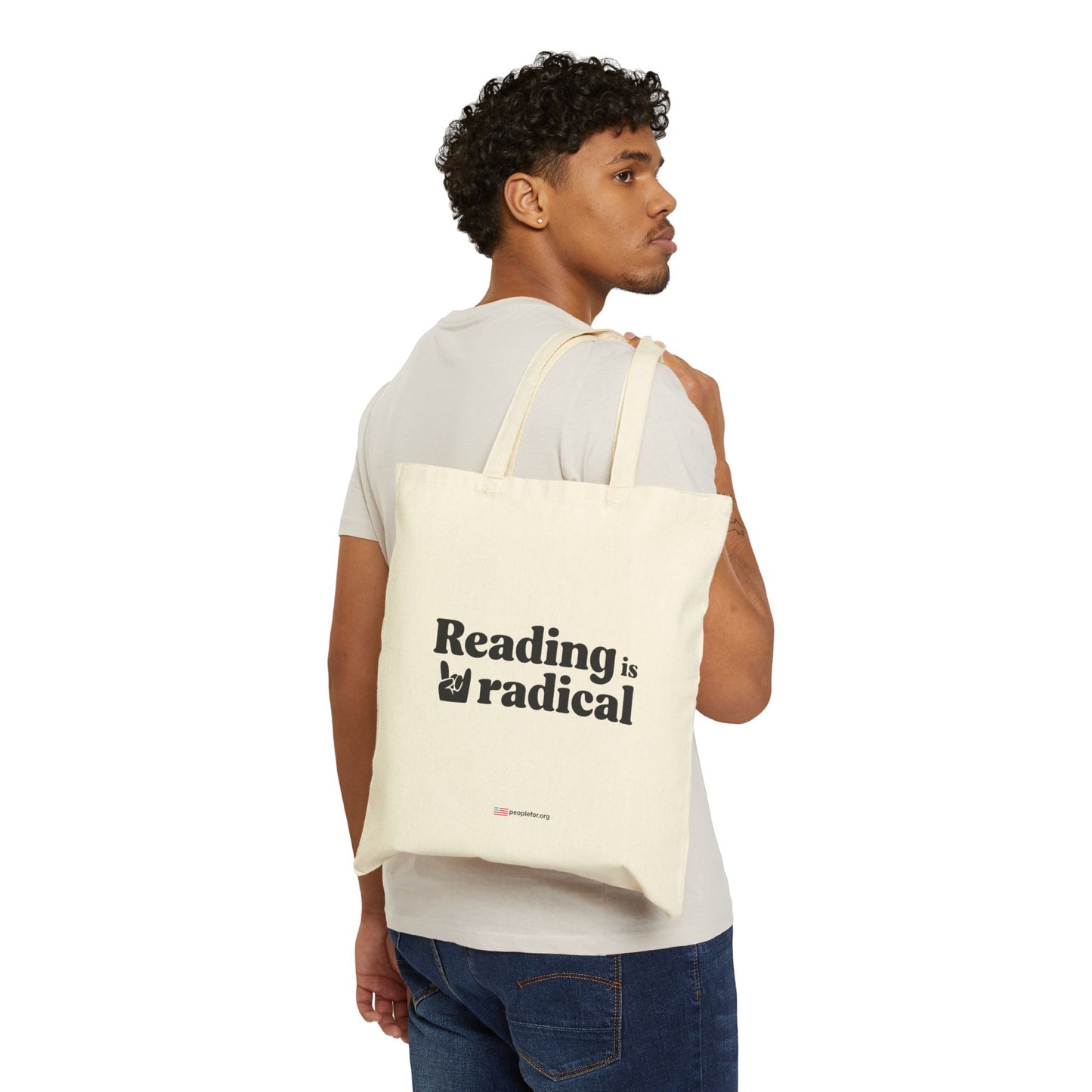 Reading is Radical tote bag