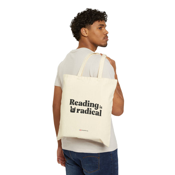 Reading is Radical tote bag peoplefor