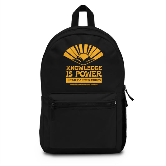 Knowledge is Power Backpack - Black