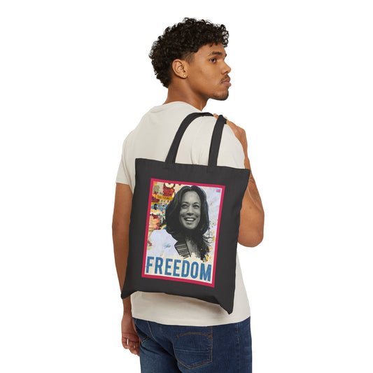 Freedom Kamala Harris Portrait by Victoria Cassinova tote bag