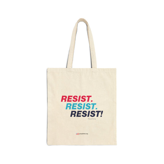 Resist, Resist, Resist! Cotton Tote Bag