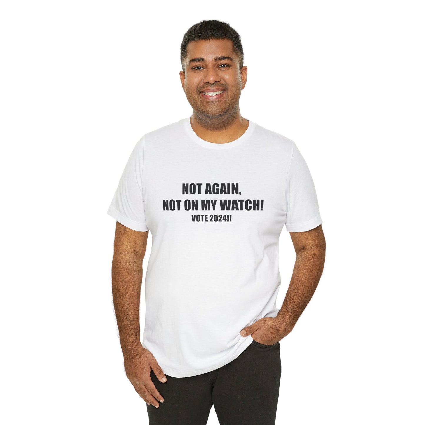 T-shirt: "Not Again" by Carrie Mae Weems