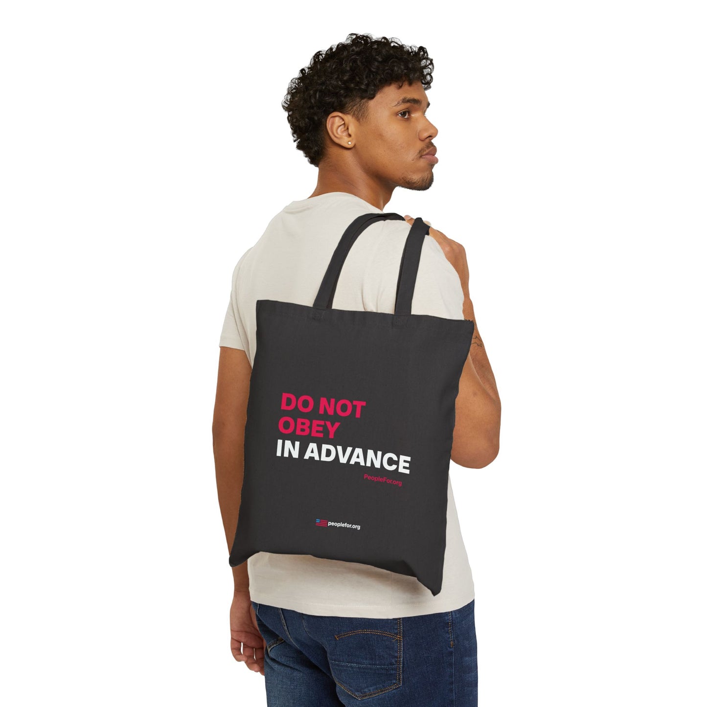 Do Not Obey in Advance Canvas Tote