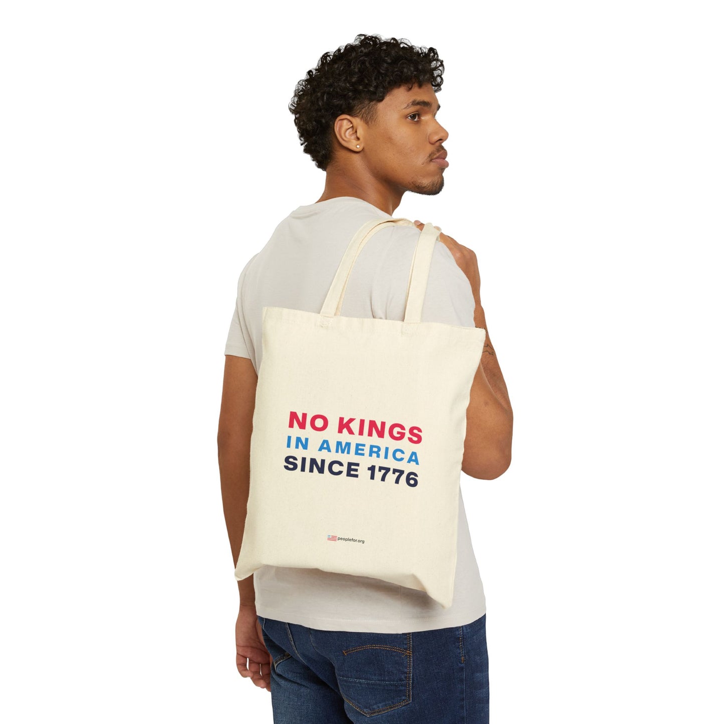No Kings In America Canvas Tote
