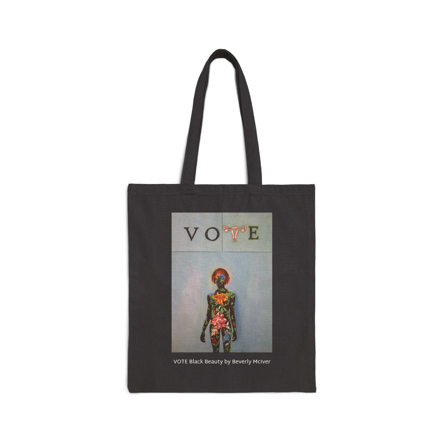 Tote Bag: "Vote Black Beauty" by Beverly McIver (black)