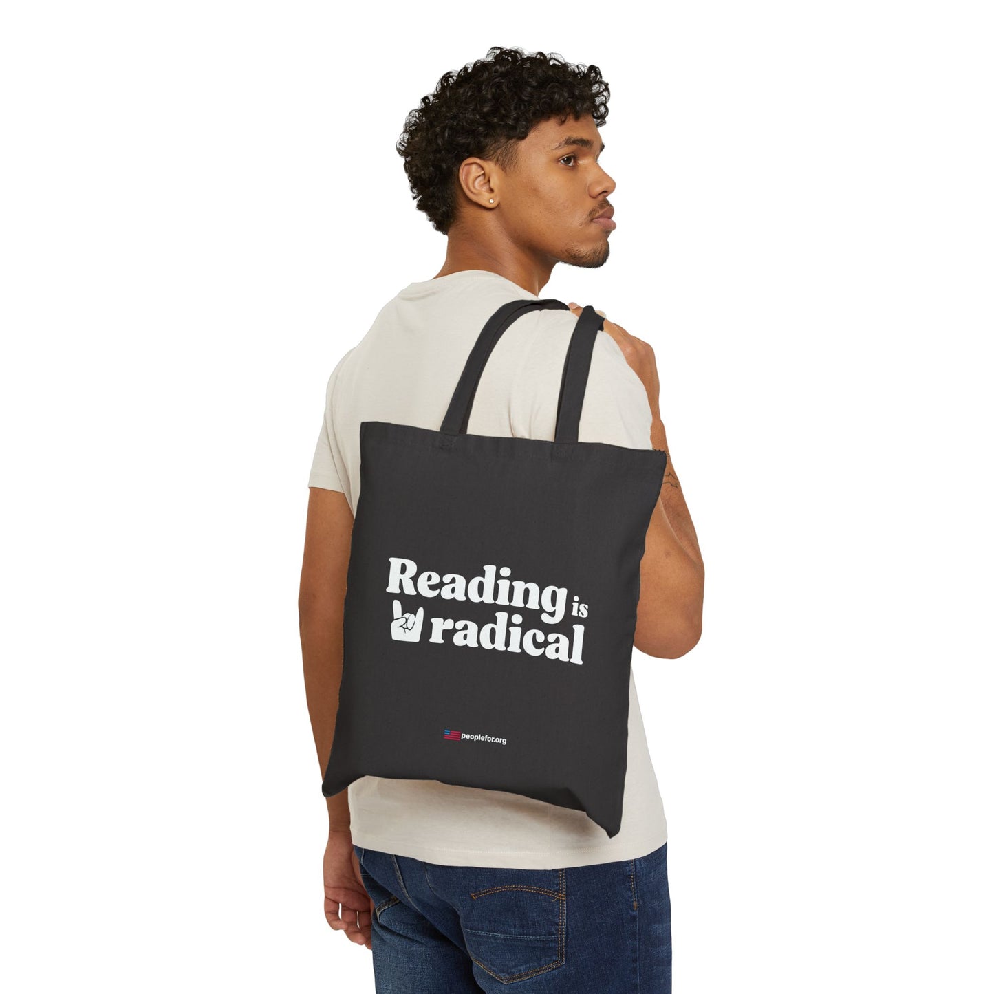 Reading is Radical tote bag