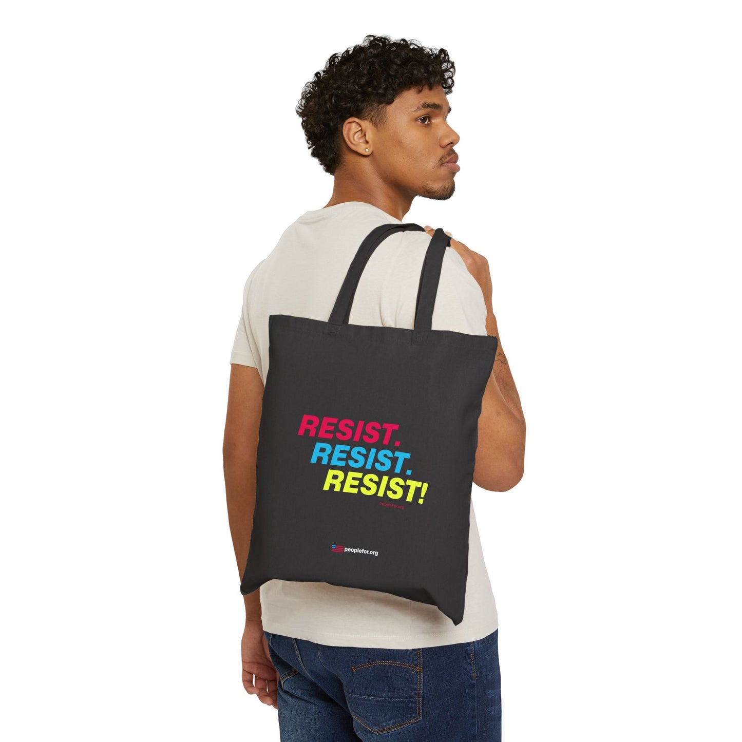 Resist, Resist, Resist! Cotton Tote Bag