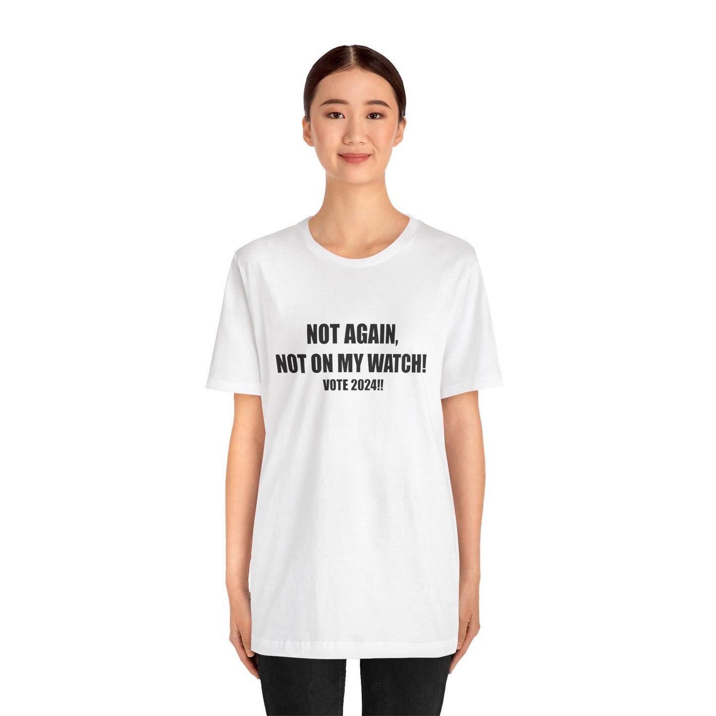 T-shirt: "Not Again" by Carrie Mae Weems