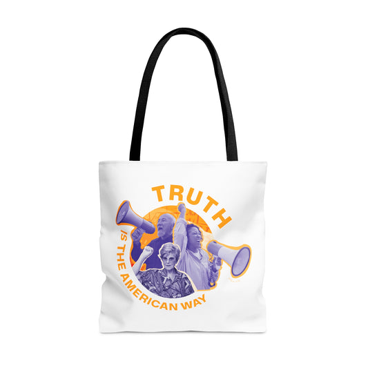 Truth is the American Way Tote - White