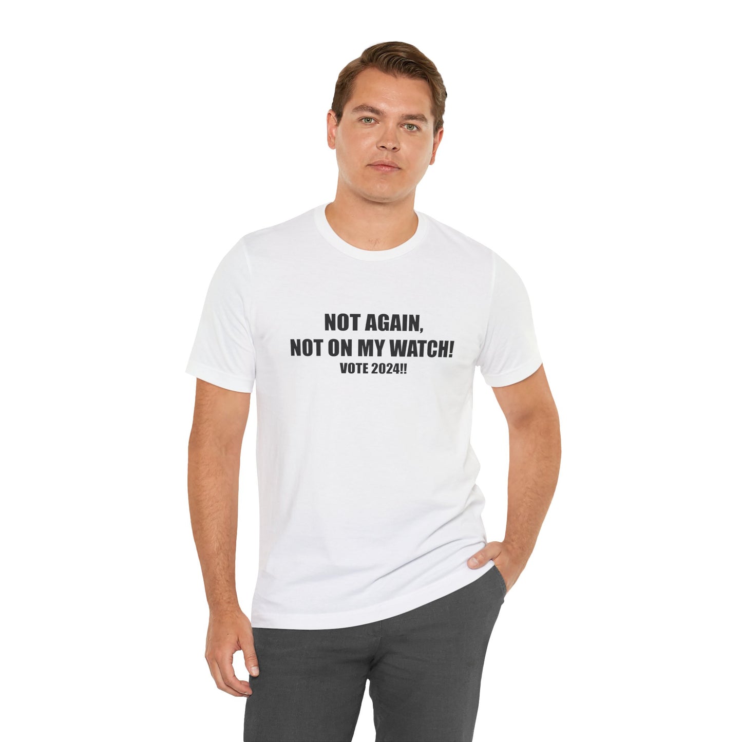 T-shirt: "Not Again" by Carrie Mae Weems