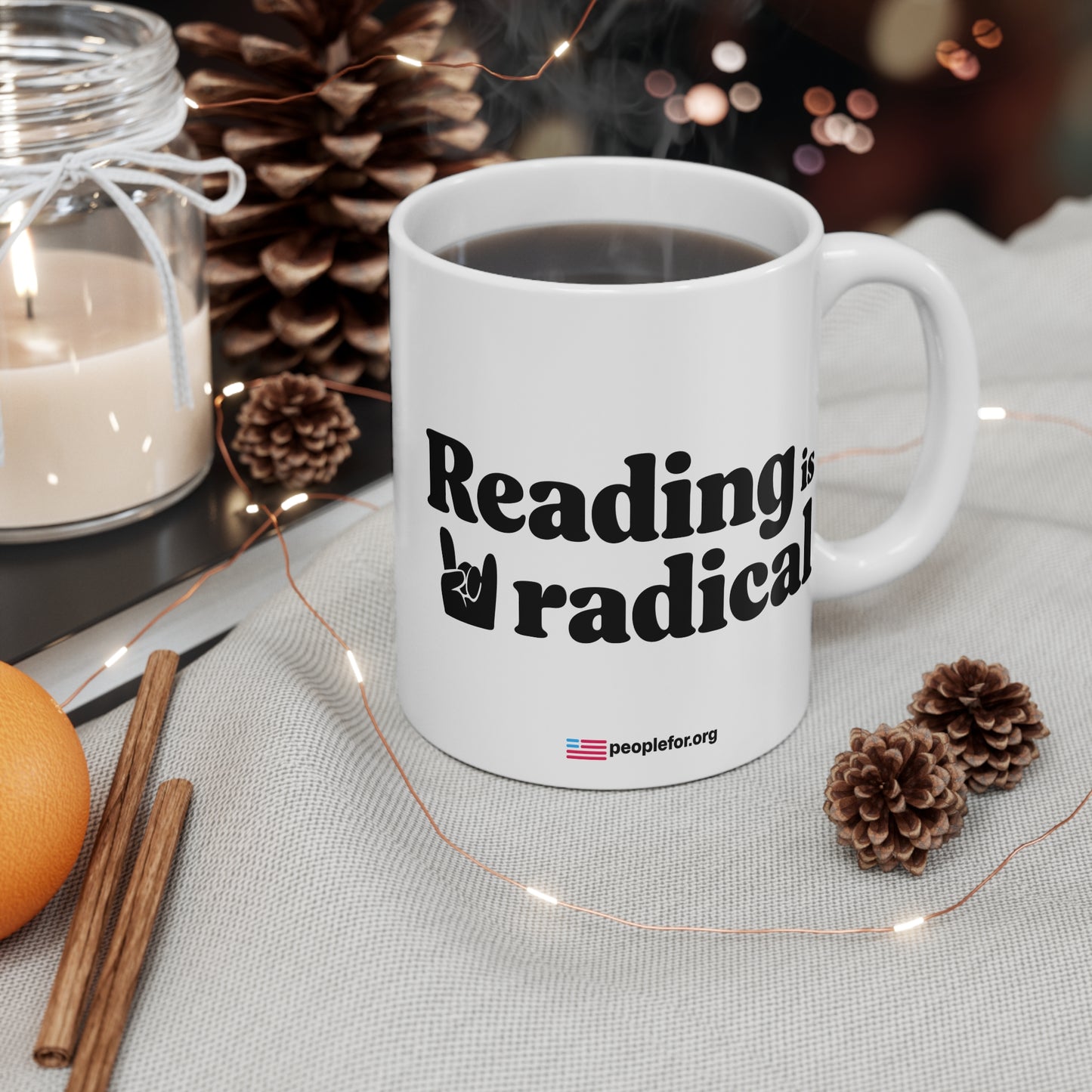 Reading is Radical mug