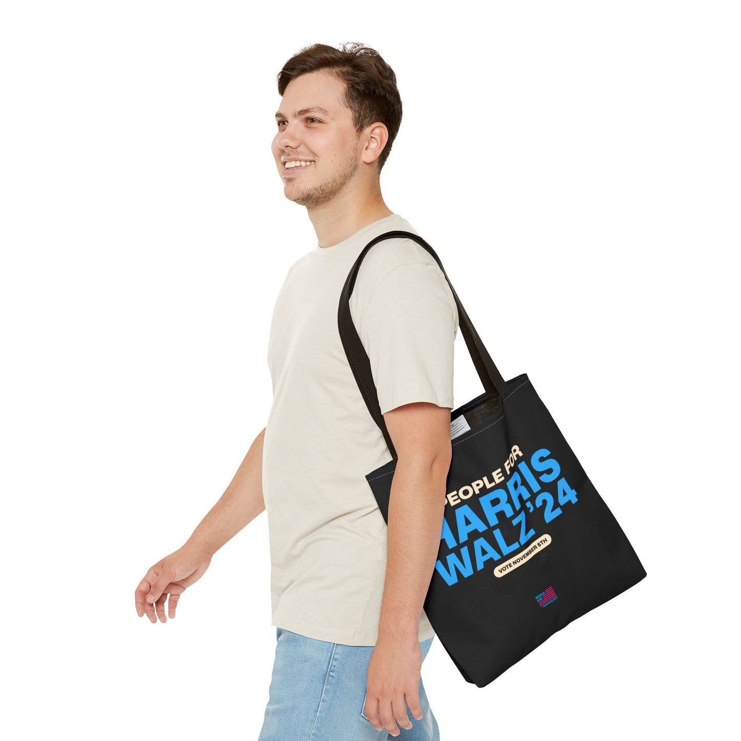 People For Harris Walz tote bag