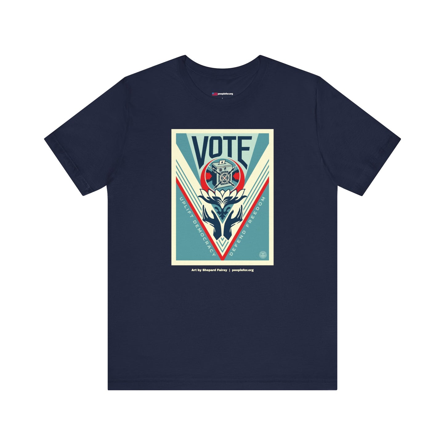 Uplift Democracy by Shepard Fairey T-shirt