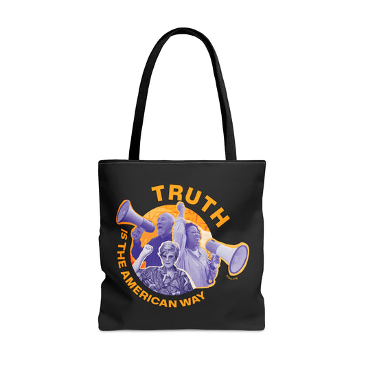 Truth is the American Way Tote - Black