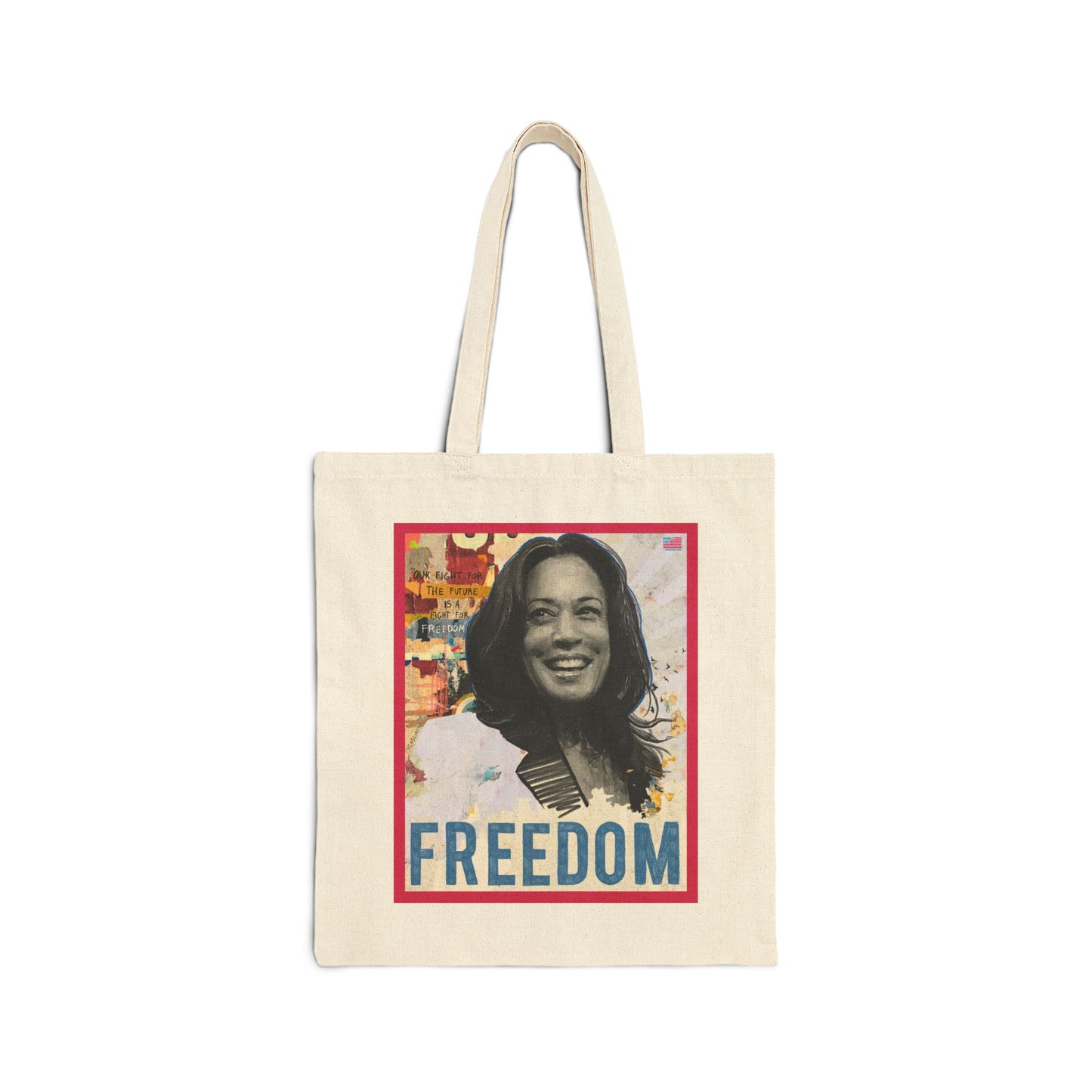 Freedom Kamala Harris Portrait by Victoria Cassinova tote bag